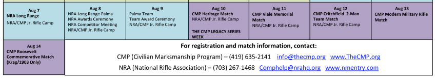 This year, the CMP introduces an additional week of rifle competition and fun with its Legacy Series. The extra matches will offer both individual and team opportunities for rifle enthusiasts.