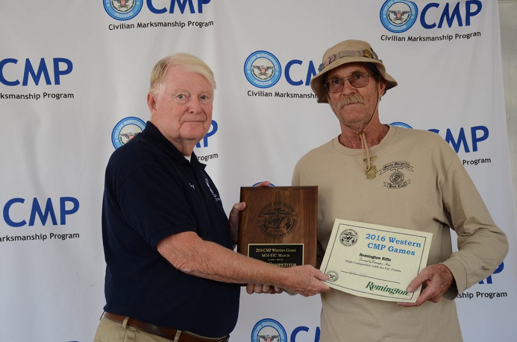 James Ritchie, 64, of Barstow, CA, was the overall winner of the M16 Match.