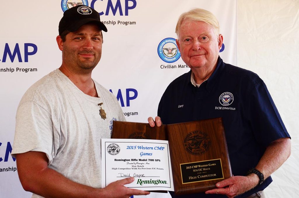 David Geyer was the overall winner in the M16 Match during the Small Arms Firing School. Geyer received 4 EIC leg points for his win. 