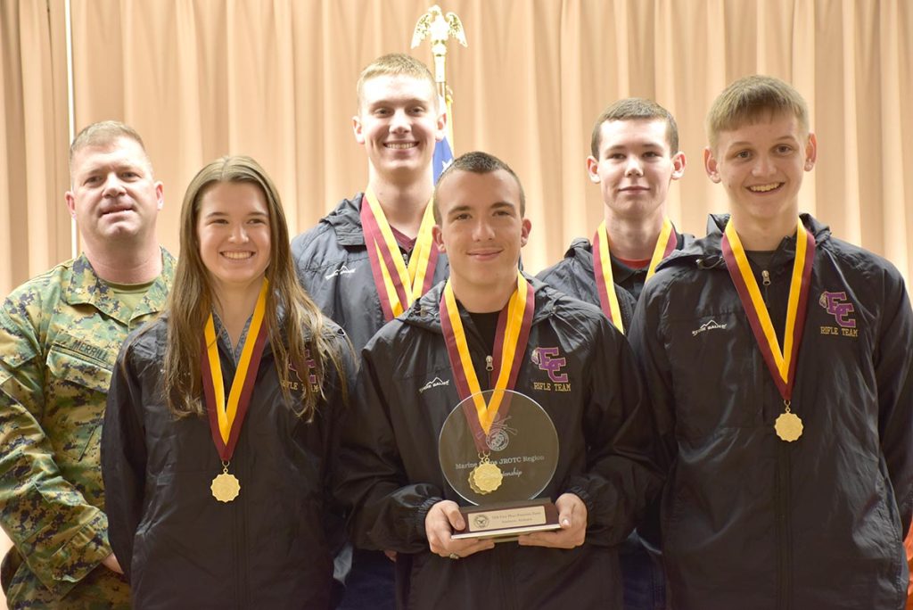 East Coweta High School in Georgia led the Marine Corps precision match with a score of 4689-315x.