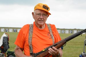 Milton Beckwith, 89, has been coming to Camp Perry since 1954. With the help of members of his home shooting club in Connecticut, he still manages to make the trip to the National Matches every year. 