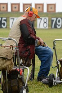 Milton Beckwith still found his way to the firing line, even through the rain. As chance would have it, 89-year-old Beckwith was assigned to firing point 89 during the Garand Match.