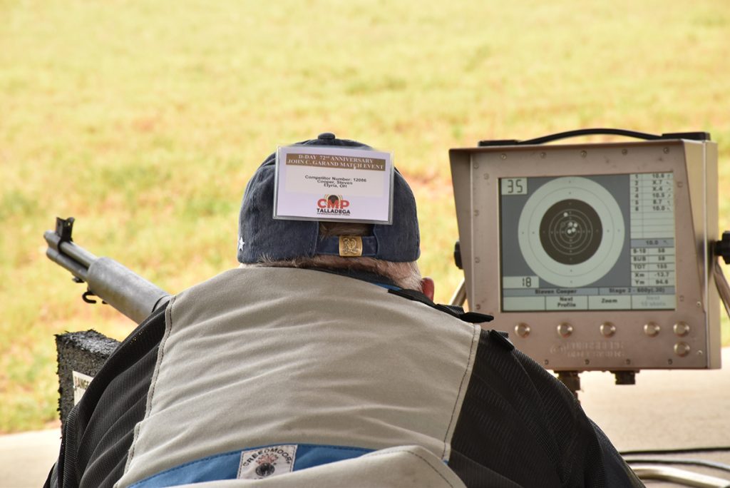 Beside each shooter on the firing line sits an electronic monitor. When a shot is fired upon the electronic targets downrange, the score automatically pops up on the monitor screen – allowing the shooter to know his or her score in a matter of seconds, without the use of a scope.