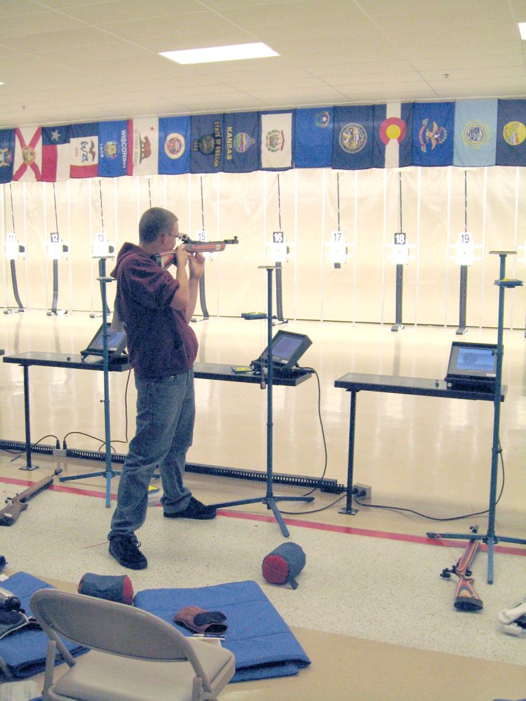 Seen here at the CMP South Competition Center in Anniston, Ala., Nathan recalls, “I remember going to CMP camps or trainings and finding that the insight provided from other, more experienced shooters proved to be invaluable.”