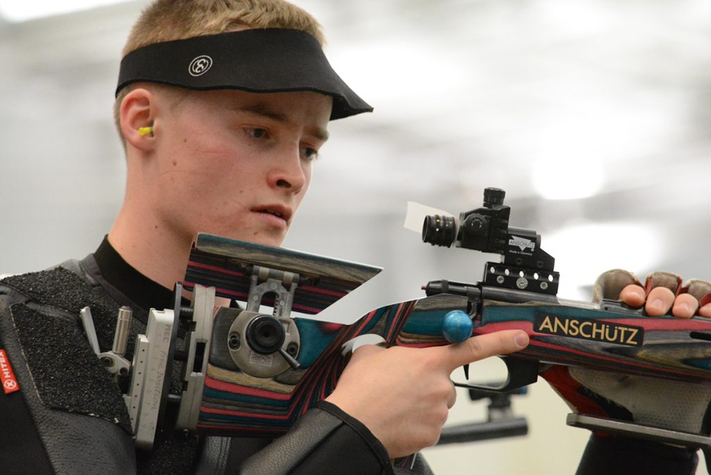 Nathan earned a spot on the firing line during the smallbore final at the 2016 NCAA National Championship.