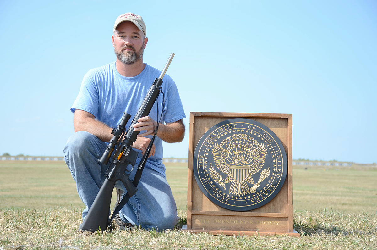 Keith Stephens earned the top spot during the 2016 President’s Rifle Match. This was his first time winning the prestigious event.