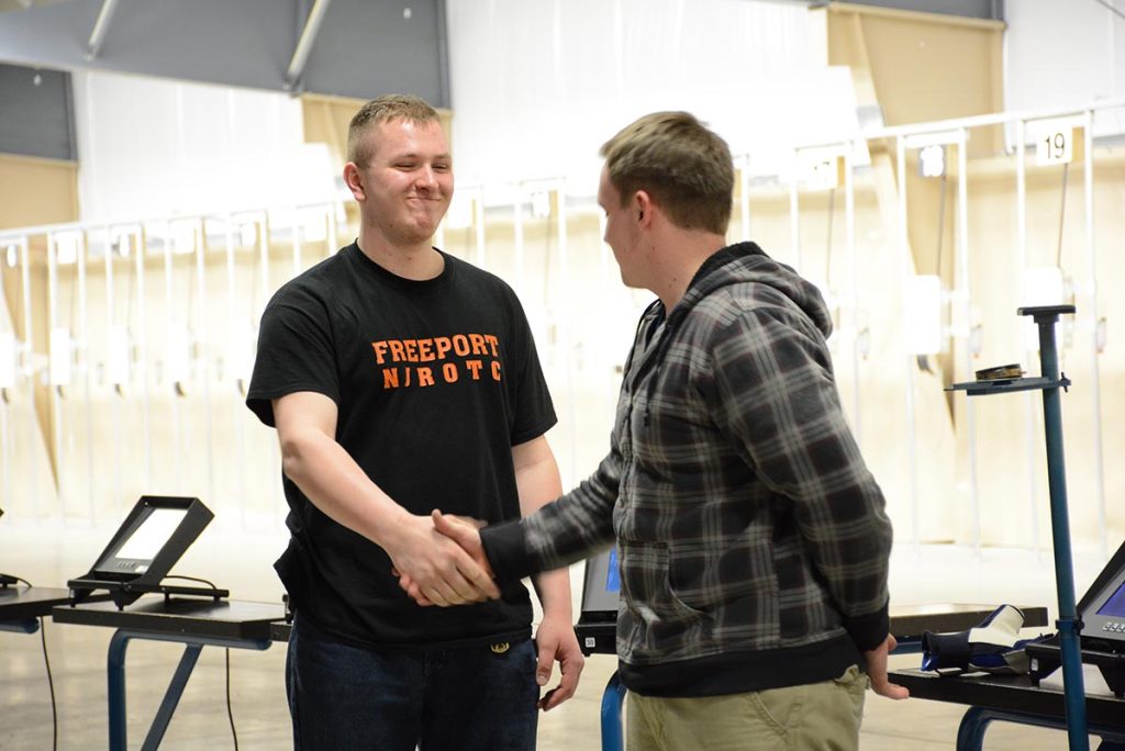 Gabriel Palermo, 18, of Freeport High School, IL, currently sits in first place in the sporter class – beating out the second place competitor by more than 15 points. Last year, Palermo finished seventh in the country overall as he helped his team reach third place. 