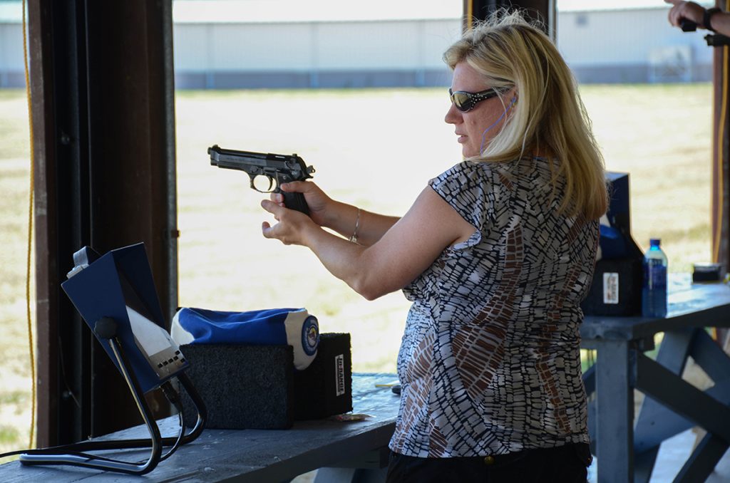 Monitors located at each firing point automatically report shot scores to individuals on the line.