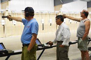 During the National Matches, a 30 Shot Re-Entry Match and a 60 Shot Air Pistol Match is held inside CMP’s world-class air rifle range. 