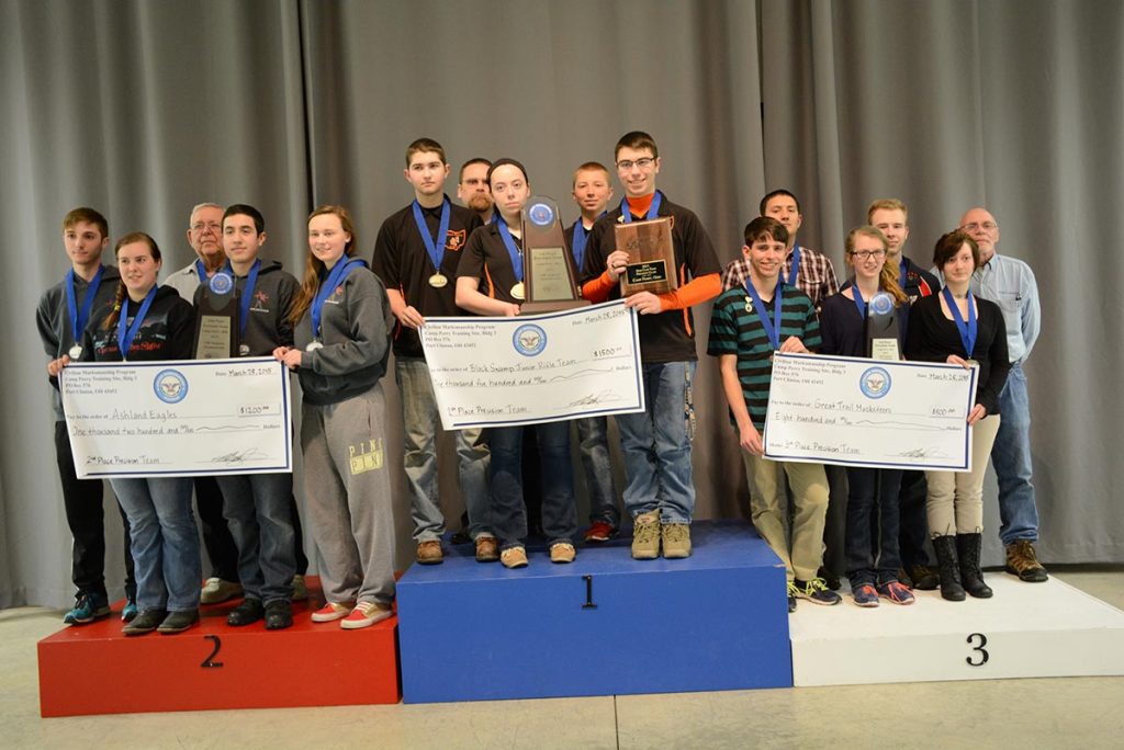Ohio swept the podium in the precision team competition at Camp Perry as all three winning teams hailed from the Buckeye State.