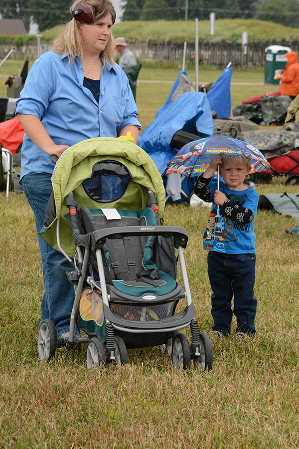 Some rain fell during the match, but spectators and competitors for prepared for all types of weather Camp Perry is known for bringing.