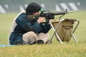 Competitors follow a National Match Course of Fire for the events, including a rapid fire sequence that tests each marksman’s accuracy and control.