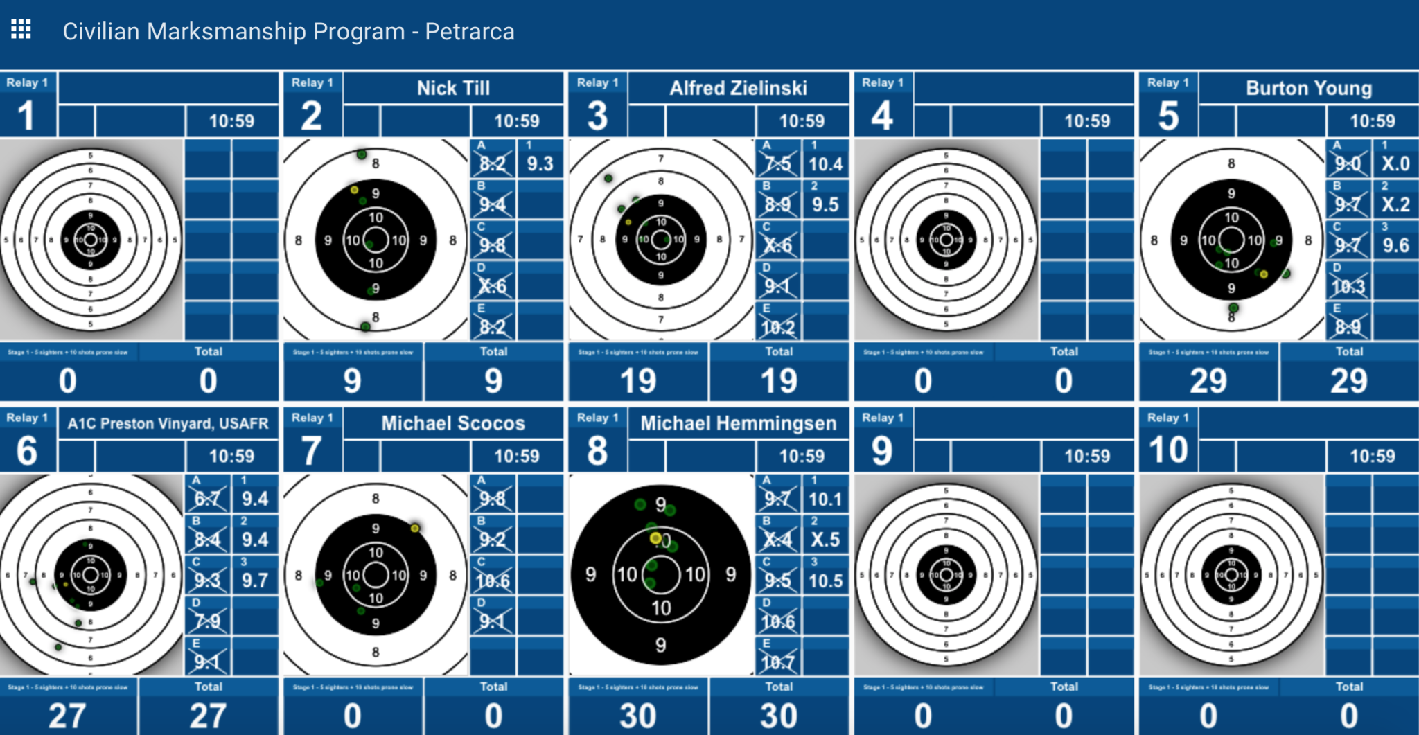CMP Electronic Target Images - Civilian Marksmanship Program