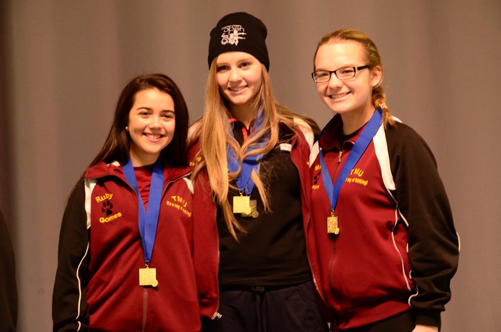The Taunton Marksmanship Unit Diamonds were the overall Junior Rifle team in the 60 Shot match. The ladies also won the overall team competition in the 3x20 match, proving that girls can absolutely keep up with – and beat – the boys on the firing line.