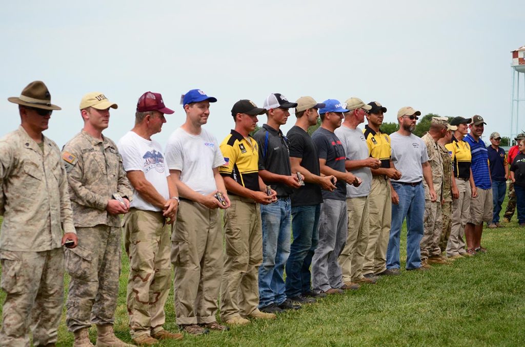 The Top 100 competitors in the President’s Rifle Match are named to the “President’s 100” and receive medallions. The Top 20 participate in a Shoot Off to determine the winner. This year, a total of 1,091 competitors entered the match.