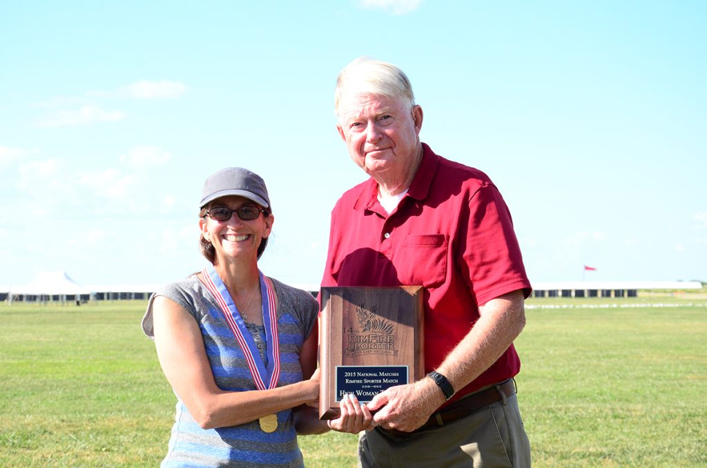 Amy Trombley of Canton, MI, earned a score of 585-31x to become the high woman of the T-Class.