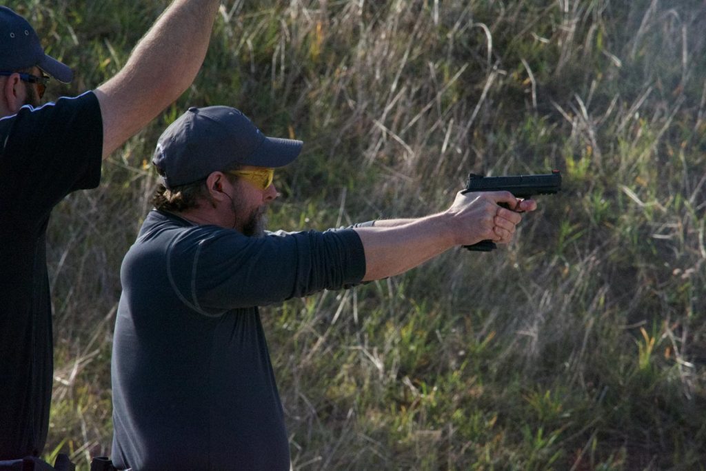 The sport of practical shooting developed from a group of individuals interested in challenging pistol techniques, while also enhancing self-defense. Today, it tests the skills of marksmen during matches in fun and difficult scenarios. 