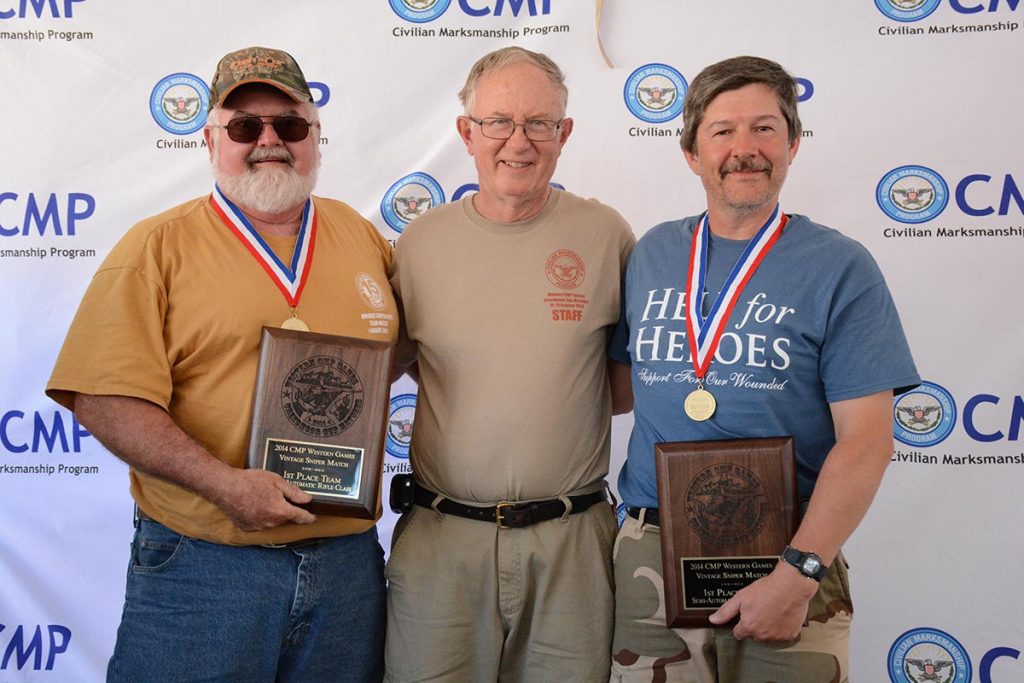Bill and his partner, Bill Fairless of Vienna, IL, won the Vintage Sniper Match at the 2014 Western CMP Games in Arizona.