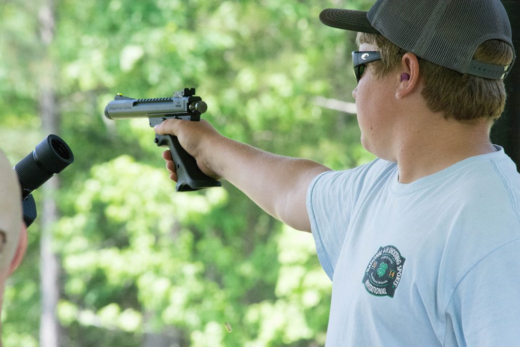 Junior Ryan Ward not only won the O-Class during the Rimfire Sporter Match, but was also the High Junior in the Springfield Match and the .22 Rimfire Pistol and Pistol EIC matches.