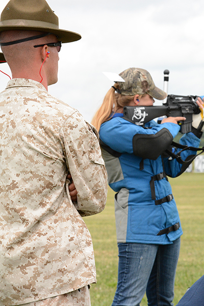 Junior participants fired in a true EIC match, under the observation of instructors. Competitors fired from 200, 300, and 600 yards.