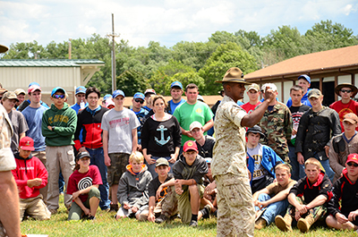 Participants in the USMC clinic received classroom education from the instructors before heading out on the range for dry and live firing.