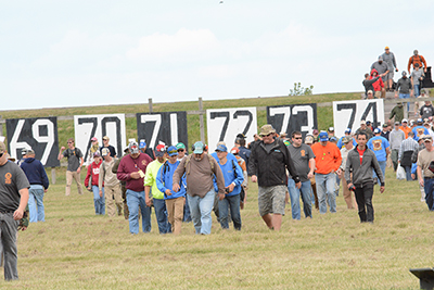 Besides work on the firing line, students also learned how to score and pull targets in the pits.