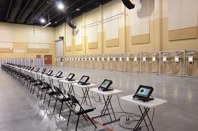 During the match, competitors fire from 200, 300, and 600 yards.