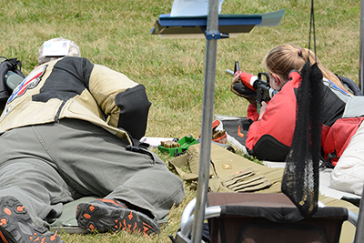 The Hearst Doubles is a two-person team match, where each member alternates firing.